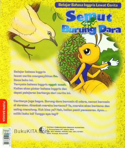 Cover Belakang Buku Semut dan Burung Dara (Belajar Bahasa Inggris Lewat Cerita)