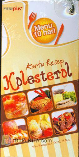 Cover Buku Menu 10 Hari : Kartu Resep Kolesterol Food Lovers