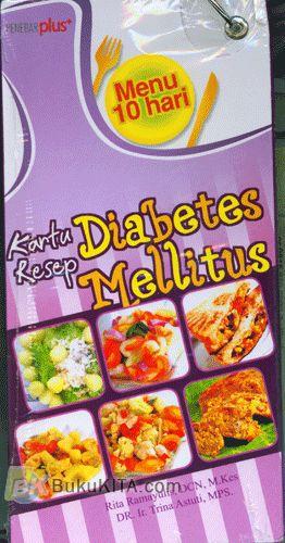 Cover Buku Menu 10 Hari : Kartu Resep Diabetes Mellitus