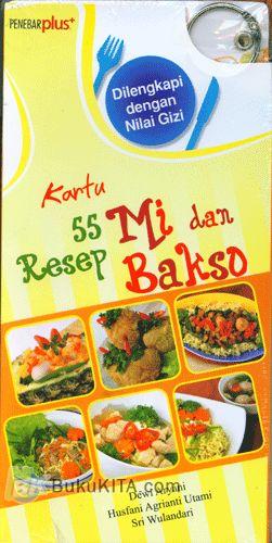 Cover Buku Kartu Resep 55 Mi dan Bakso