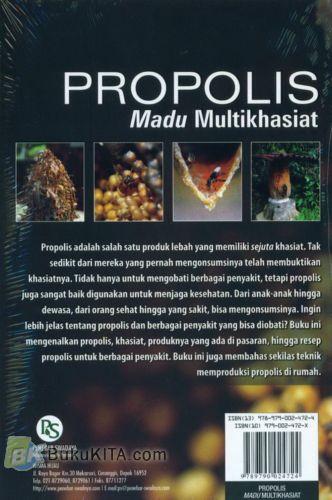 Cover Belakang Buku PROPOLIS Madu Multikhasiat