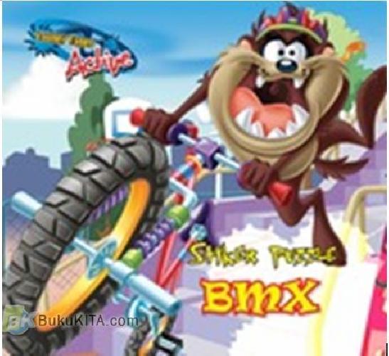 Cover Buku Stiker Puzzle Looney Tunes : BMX