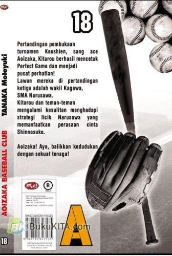 Cover Belakang Buku Aoizaka Baseball Club 18