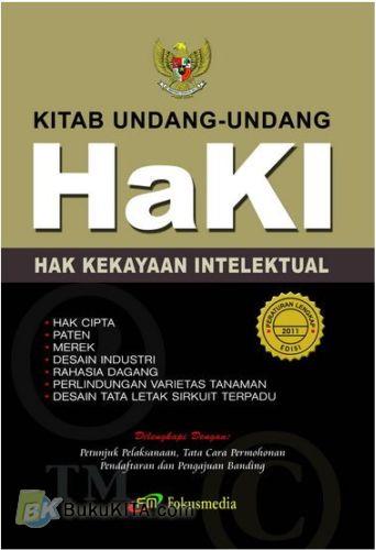 Cover Depan Buku Kitab Undang-undang Hak Kekayaan Intelektual (HaKI)