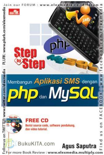 Cover Buku Step By Step Membangun Aplikasi SMS dgn PHP & MySQL