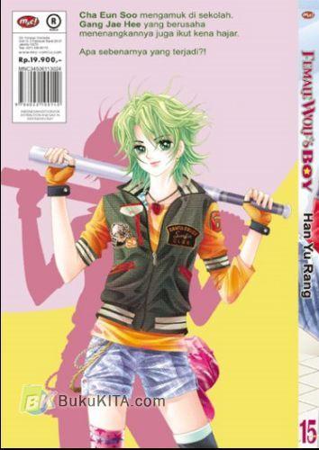 Cover Belakang Buku Female Wolf's Boy 15