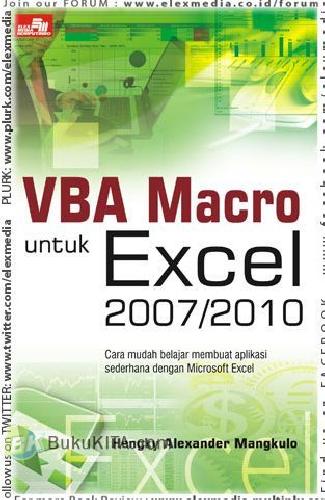 Cover Buku VBA Macro untuk Excel 2007/2010