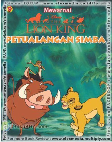 Cover Buku Mewarnai Lion King : Petualangan Simba