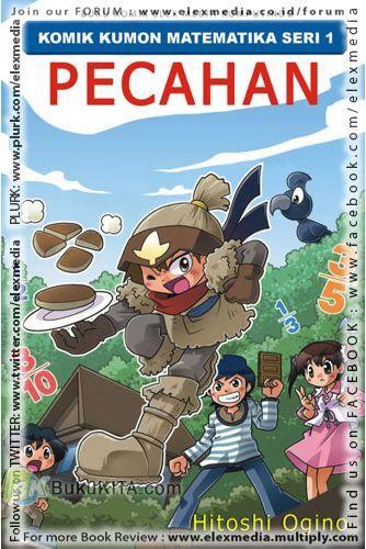 Cover Buku Komik Kumon Matematika Seri 1 : Pecahan