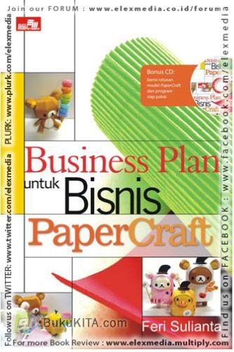 Cover Buku Business Plan untuk Bisnis PaperCraft