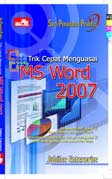 Cover Buku Seri Penuntun Praktis Trik Cepat Menguasai MS Word 2007