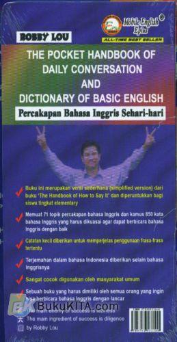 Cover Belakang Buku The Pocket Handbook of Daily Conversation And Dictionary of Basic English