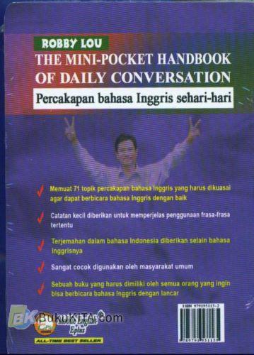 Cover Belakang Buku The Mini-Pocket Handbook of Daily Conversation