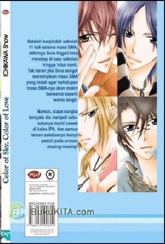 Cover Belakang Buku Color of Sky, Color of Love