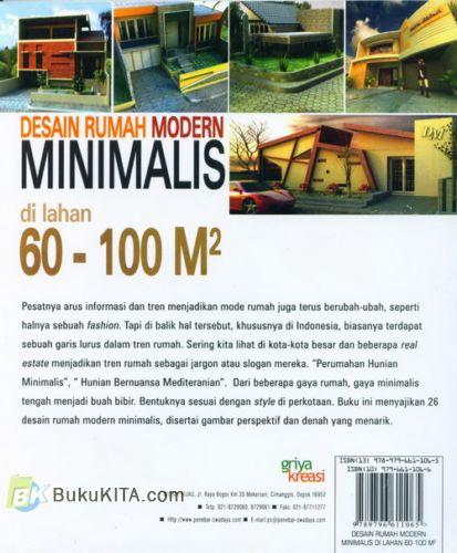 Cover Belakang Buku Desain Rumah Modern Minimalis di lahan 60-100M2