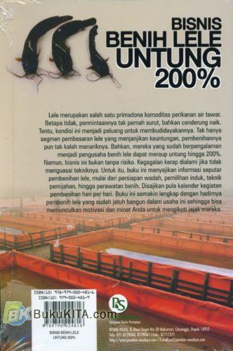 Cover Belakang Buku Bisnis Benih Lele Untung 200%