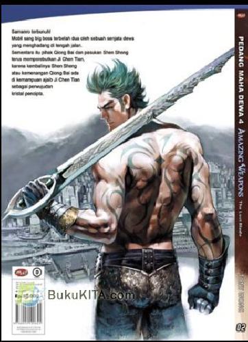 Cover Belakang Buku Amazing Weapons - The Lost Blade 02