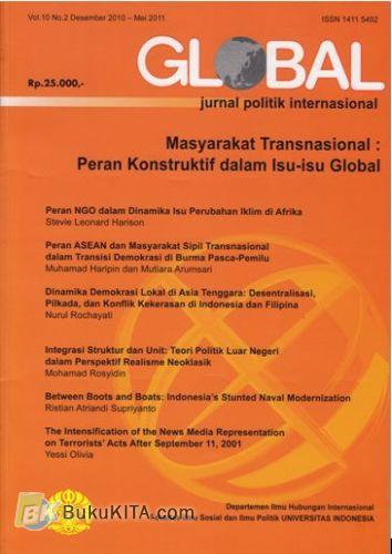 Cover Buku Global Jurnal Politik Internasional Vol.10 No.2 Desember 2010 - Mei 2011