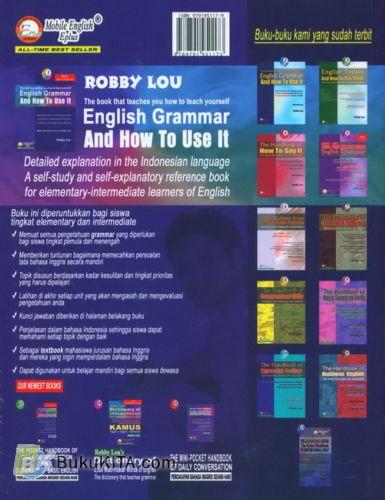 Cover Belakang Buku English Grammar & How To Use It For Elementary Intermediate Learners Key