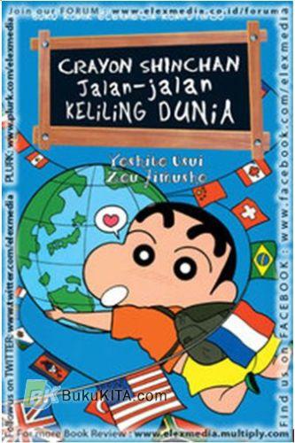 Cover Buku Crayon Shinchan - Jalan-Jalan Keliling Dunia