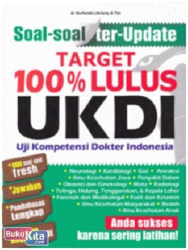 Cover Buku Target 100% Lulus UKDI (Uji Kompetensi Dokter Indonesia)
