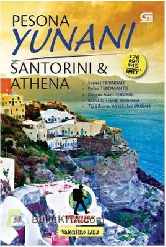 Cover Buku Pesona Yunani : Santorini & Athena