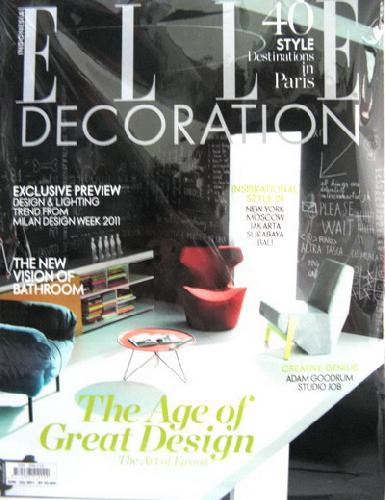 Cover Buku Majalah ELLE DECORATION #8 | Juni- Juli 2011