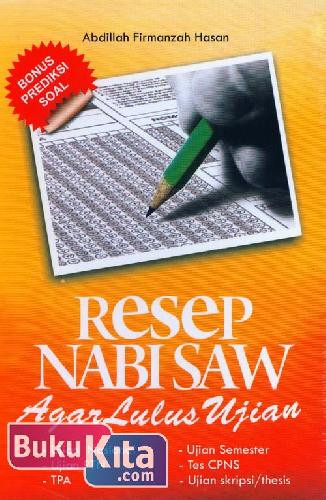 Cover Depan Buku Resep Nabi Saw Agar Lulus Ujian