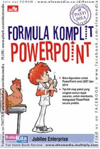 Cover Buku Formula Komplit PowerPoint - Pasti Bisa