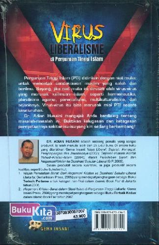 Cover Belakang Buku VIRUS LIBERALISME di Perguruan Tinggi Islam