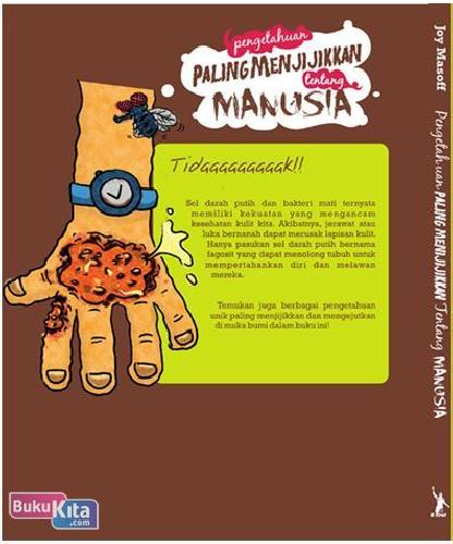 Cover Belakang Buku Pengetahuan Paling Menjijikan Tentang Manusia