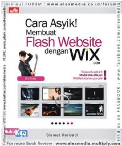 Cover Buku Cara Asyik! Membuat Flash Website dengan Wix