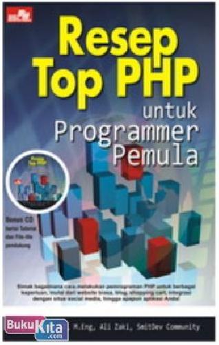 Cover Buku Resep Top PHP untuk Programmer Pemula