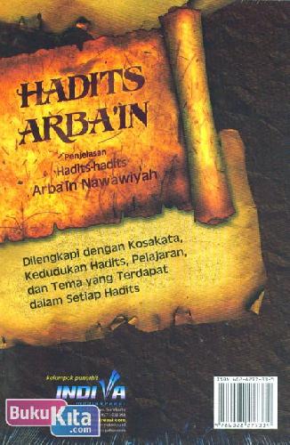 Cover Belakang Buku Hadits Arba'in (Penjelasan Hadits-hadits Arba'in Nawawiyah)