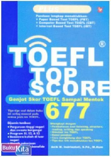 Cover Buku TOEFL TOP SCORE (Genjot Skor TOEFL Sampai Mentok)