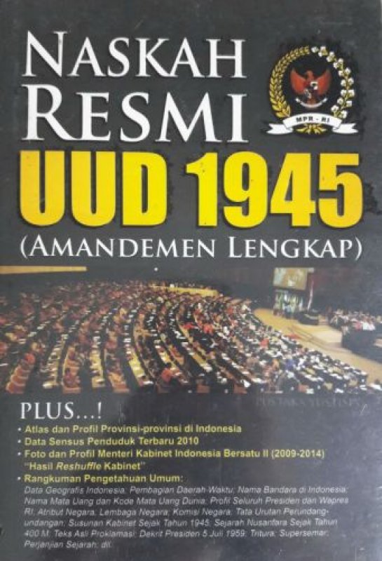 Cover Buku Naskah Resmi UUD 1945 (Amandemen Lengkap)