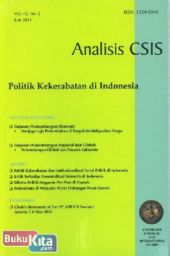 Cover Buku Analisis CSIS : Politik Kekerabatan di Indonesia Vol. 40 No. 2 - Juni 2011