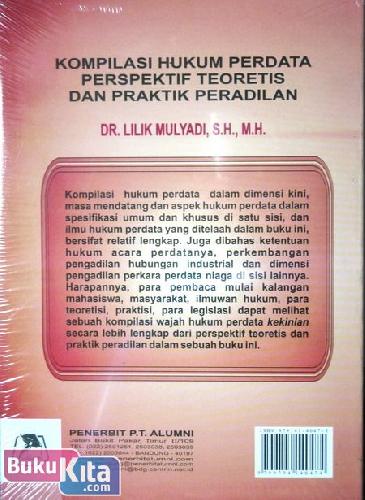 Cover Belakang Buku Kompilasi Hukum Perdata Perspektif Teoretis+Praktik Peradila