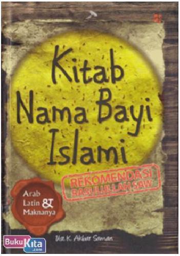 Cover Buku Kitab Nama Bayi Islami Rekomendasi Rasulullah SAW