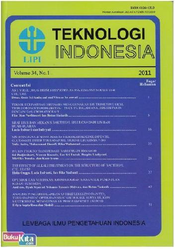 Cover Buku Jurnal Teknologi Indonesia Volume 34 No.1 2011