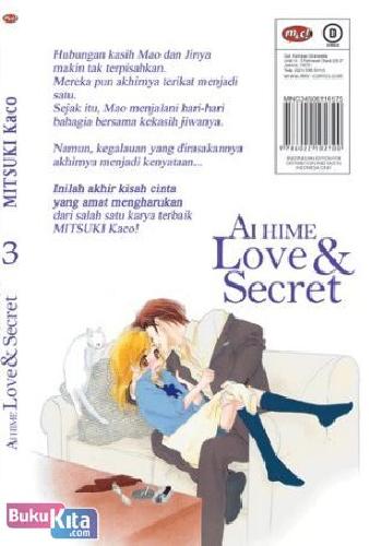 Cover Belakang Buku Ai Hime - Love and Secret 3
