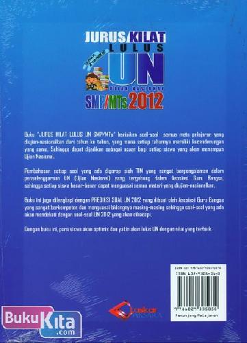 Cover Belakang Buku Jurus Kilat Lulus UASBN SMP/MTs 2012