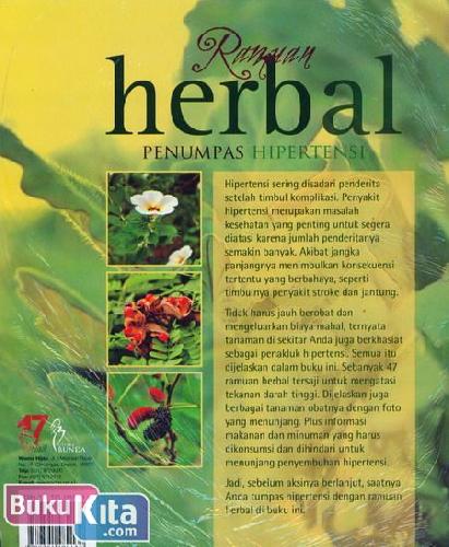 Cover Belakang Buku Ramuan Herbal Penumpas Hipertensi