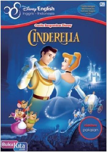 Cover Buku Cerita Bergambar Disney : Cinderella
