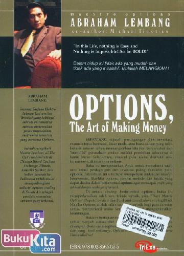 Cover Belakang Buku Options, The Art of Making Money