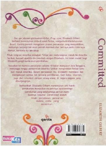 Cover Belakang Buku Committed - A Love Story