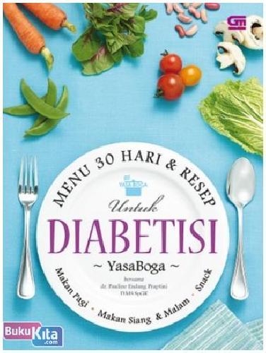 Cover Buku Menu 30 Hari & Resep untuk Diabetisi