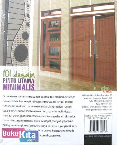 Cover Belakang Buku 101 Design Pintu Utama Minimalis
