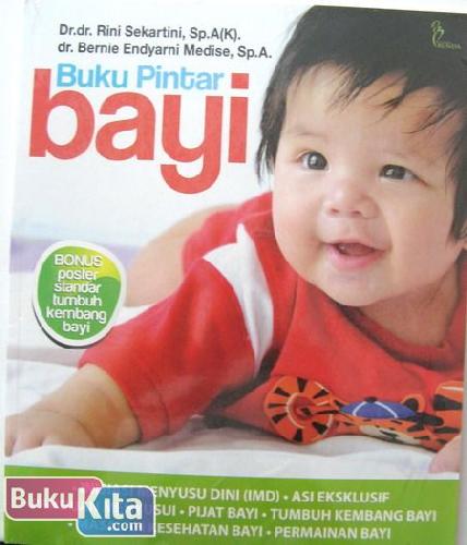 Cover Buku Buku Pintar Bayi + Bonus Poster Standar Tumbuh Kembang Bayi