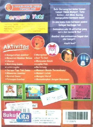 Cover Belakang Buku CD Bebi : Bermain Yuk !